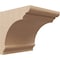 Ekena Millwork 8"W x 8"D x 8"H Wide Hughes Rough Cedar Woodgrain TimberThane Corbel, Primed Tan CORUR08X08X08HUGRCPR - alternate 1